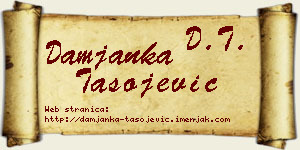 Damjanka Tasojević vizit kartica